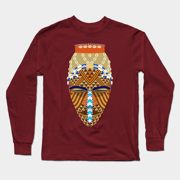 African mask Long Sleeve T-Shirt by tuditees